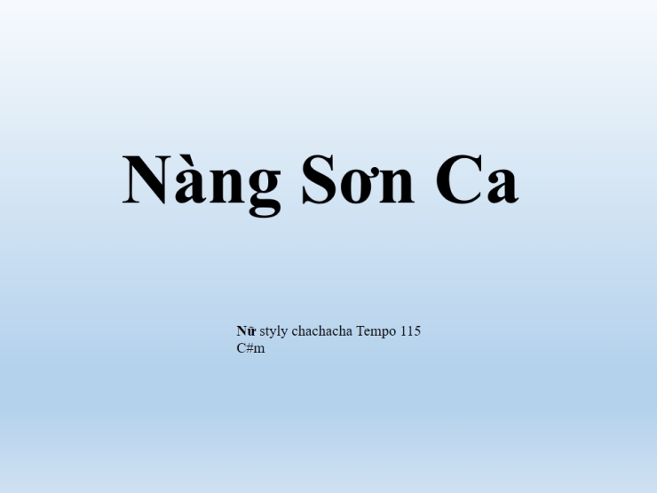 Nàng Sơn Ca