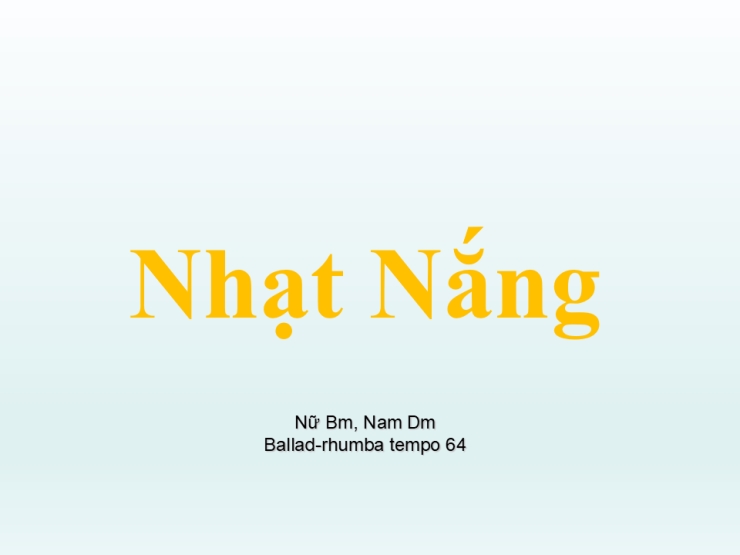 Nhạt Nắng