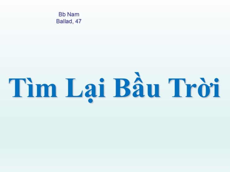 Tìm Lại Bầu Trời