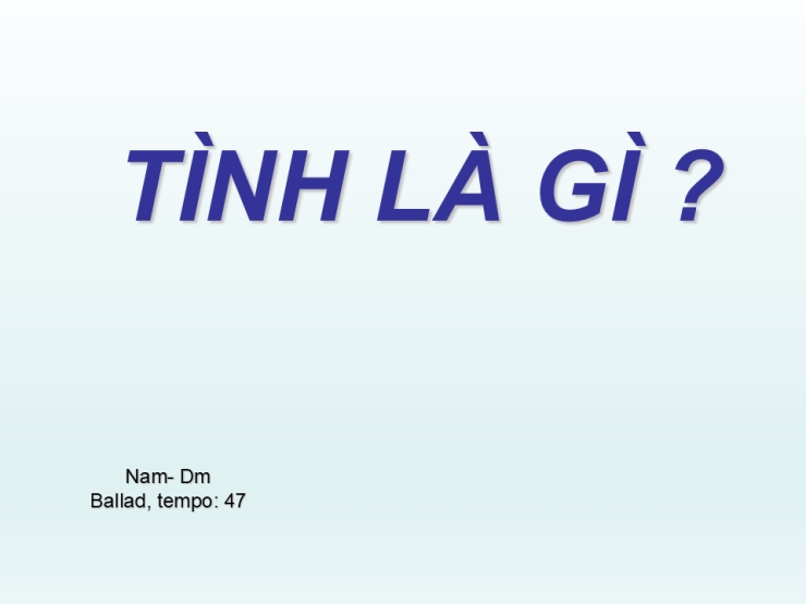 Tình Là Gì