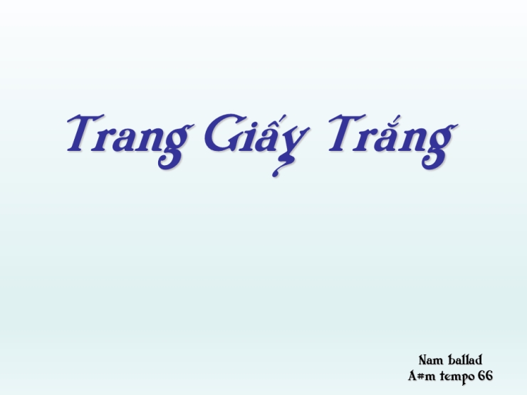 Trang Giấy Trắng