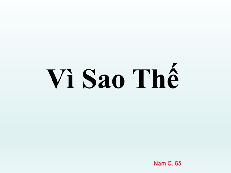 Vì Sao Thế