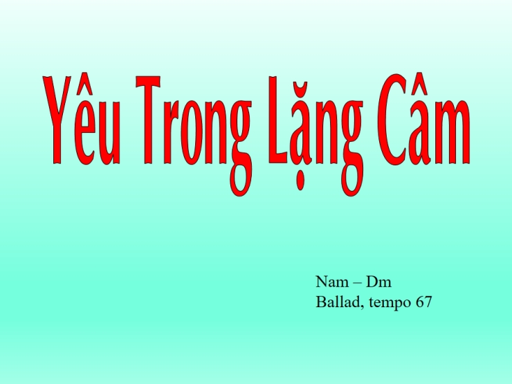 Yêu Trong Lặng Câm