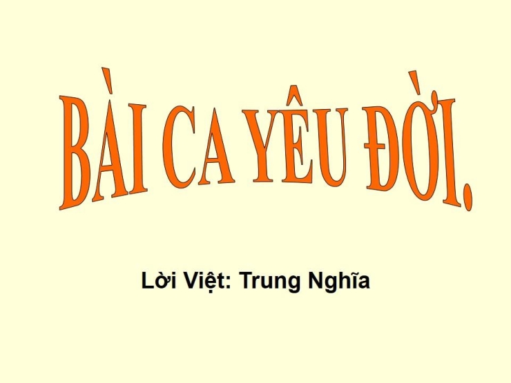 Bài Ca Yêu Đời
