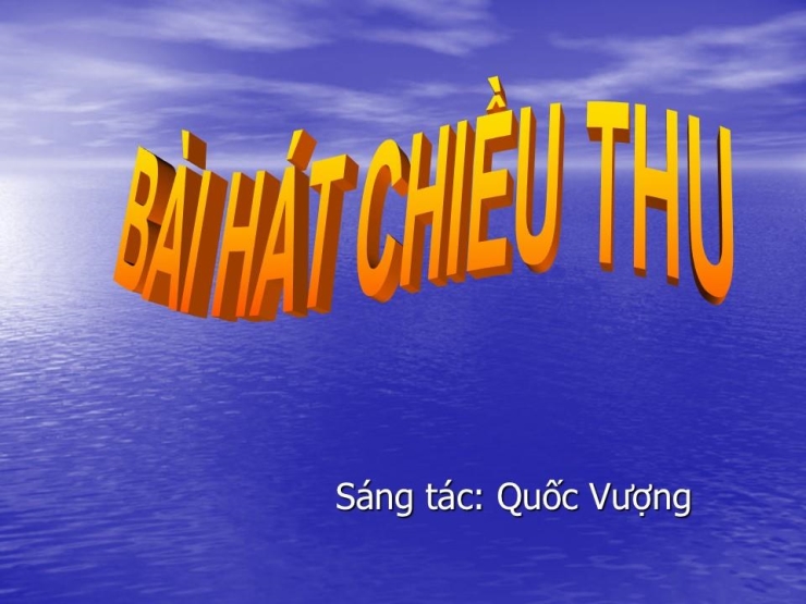 Bài Hát Chiều Thu