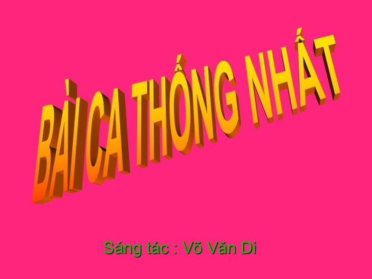 Bài Ca Thống Nhất