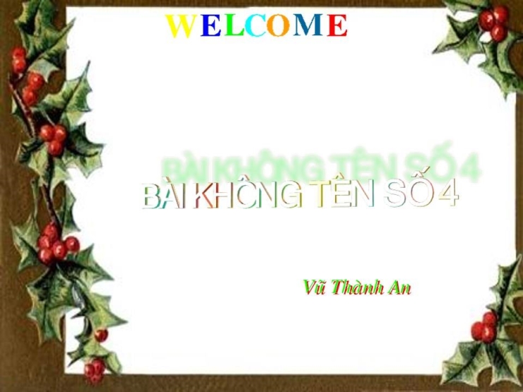 Bài Không Tên Số 4