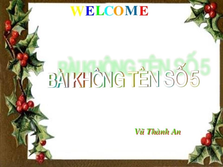Bài Không Tên Số 5