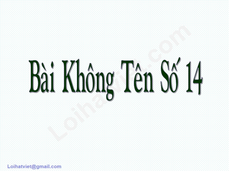 Bài Không Tên Số 14 Đà Lạt Xanh