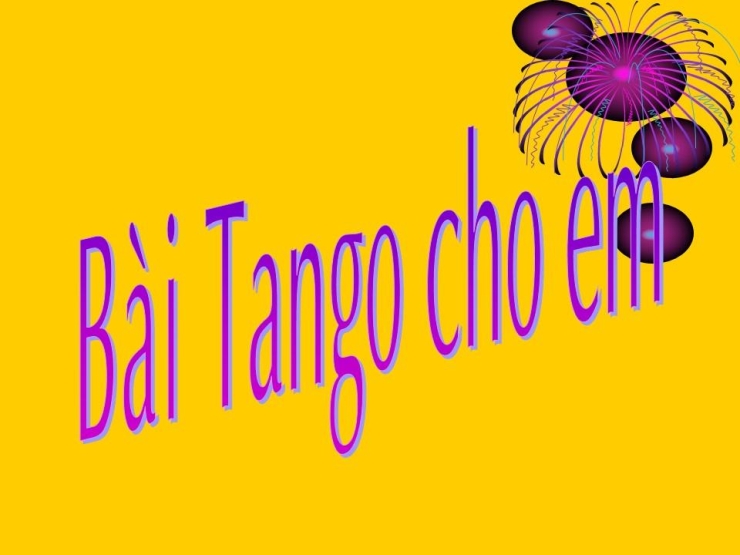 Bài Tango Cho Em