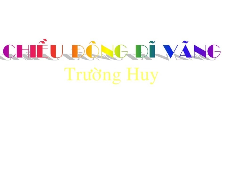 Chiều Đông Dĩ Vãng