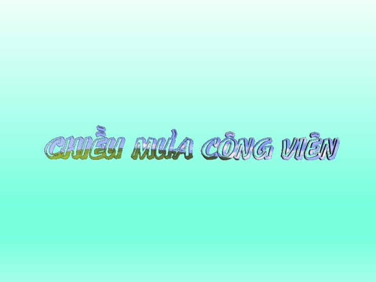 Chiều Mưa Công Viên