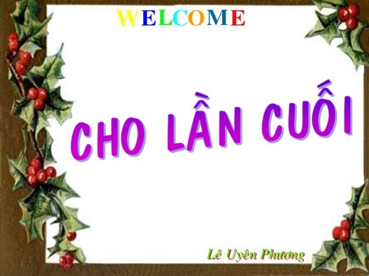 Cho Lần Cuối