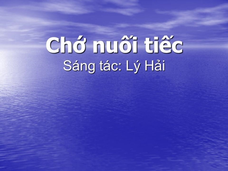 Chớ Nuối Tiếc