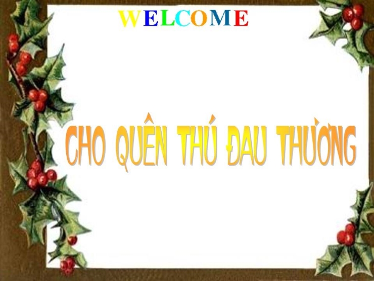 Cho Quên Thú Đau Thương