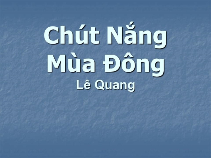Chút Nắng Mùa Đông