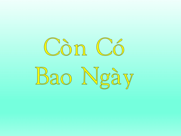 Còn Có Bao Ngày