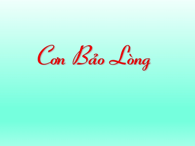 CƠN BÃO LÒNG