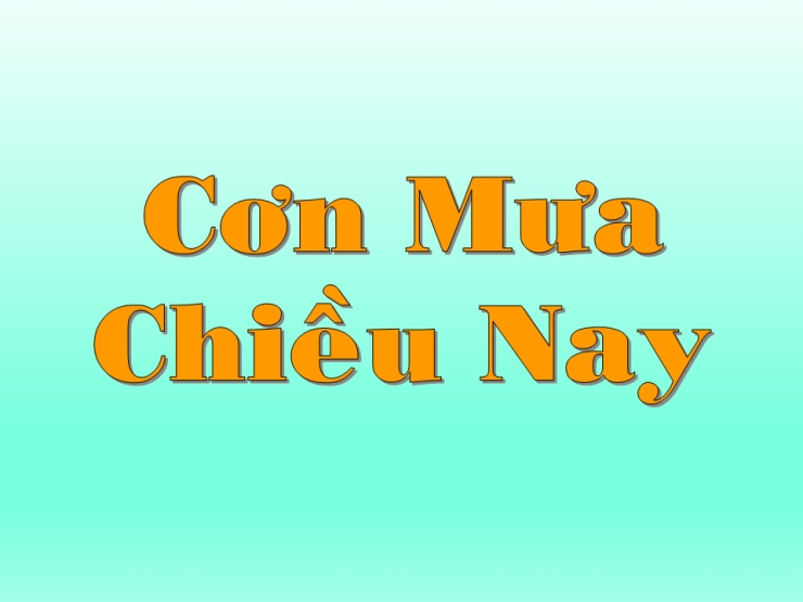 Cơn Mưa Chiều Nay
