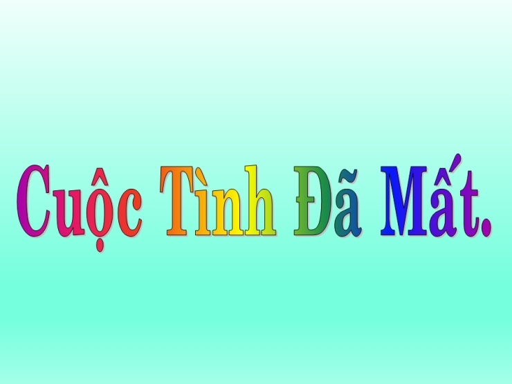 Cuộc Tình Đã Mất