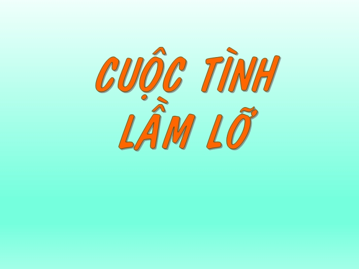 Cuộc Tình Lầm Lỡ