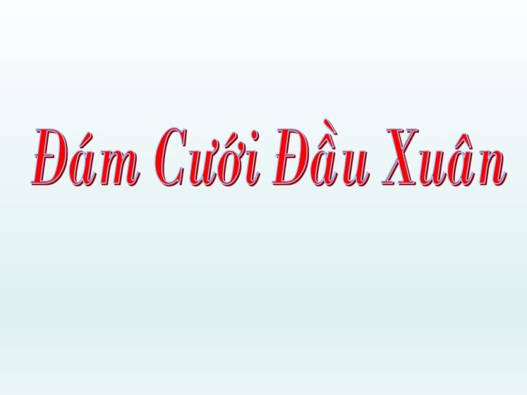Đám Cưới Mùa Xuân