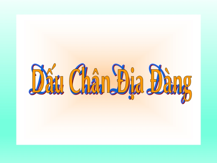 Dấu Chân Địa Đàng