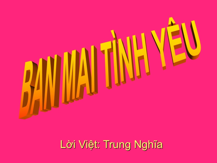 Ban Mai Tình Yêu