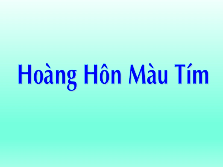 Hoàng Hôn Màu Tím
