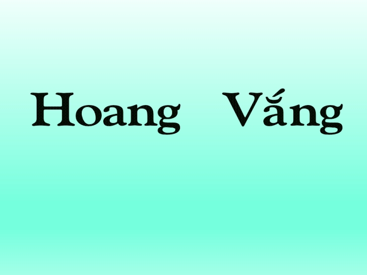 Hoang Vắng