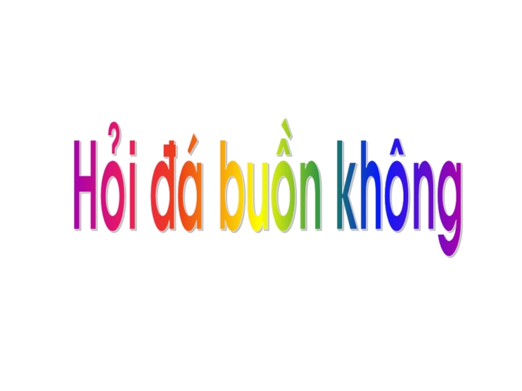 Hỏi Đá Buồn Không