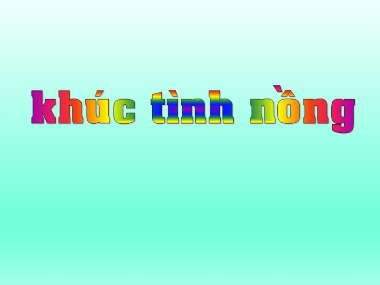 Khúc Tình Nồng