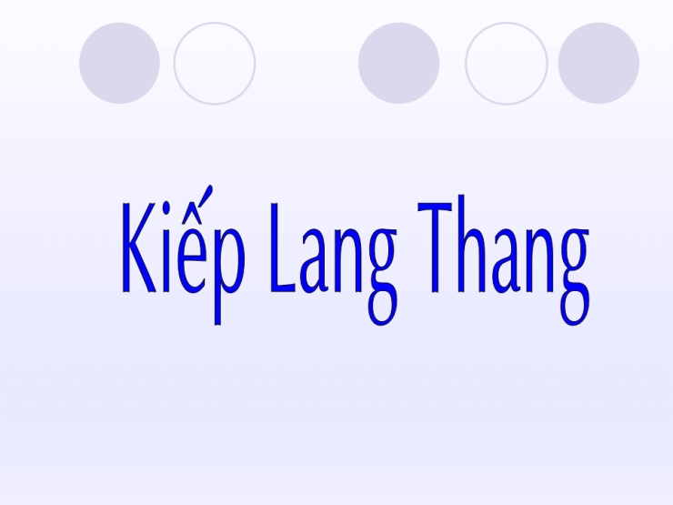 Kiếp Lang Thang