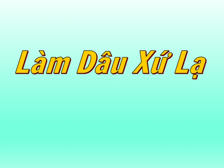 Làm Dâu Xứ Lạ