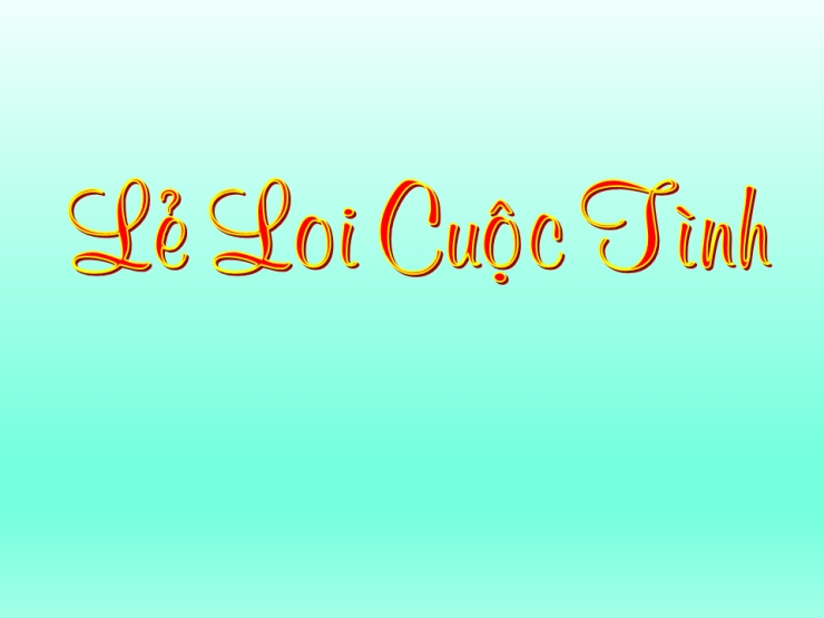 Lẽ Loi Cuộc Tình