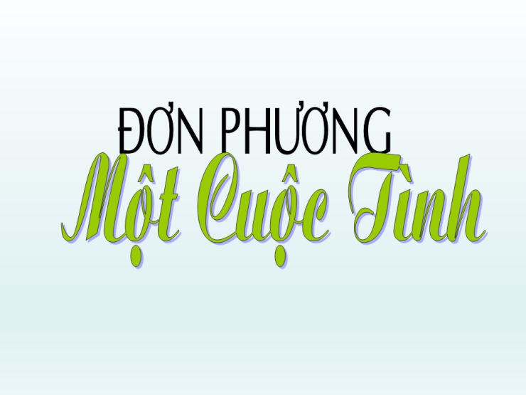 Đơn Phương Một Cuộc Tình