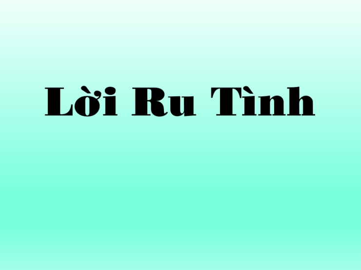 Lời Ru Tình