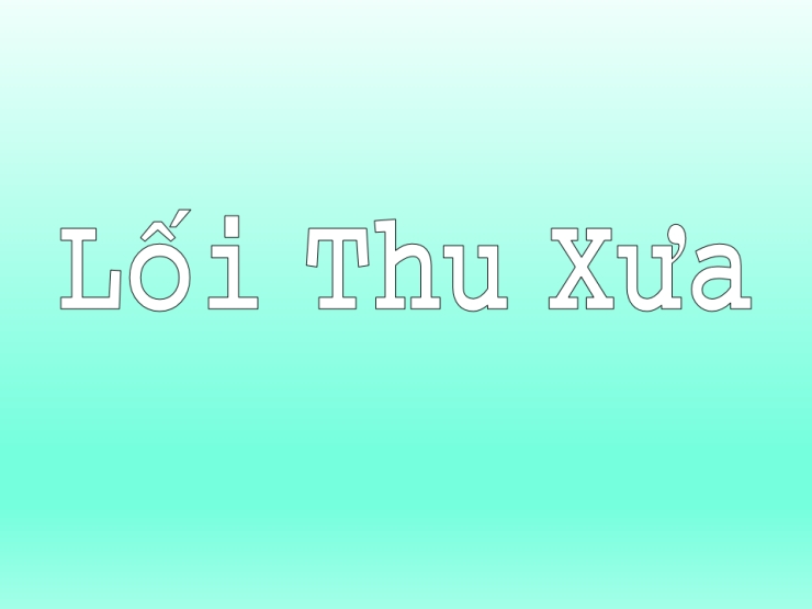 Lối Thu Xưa