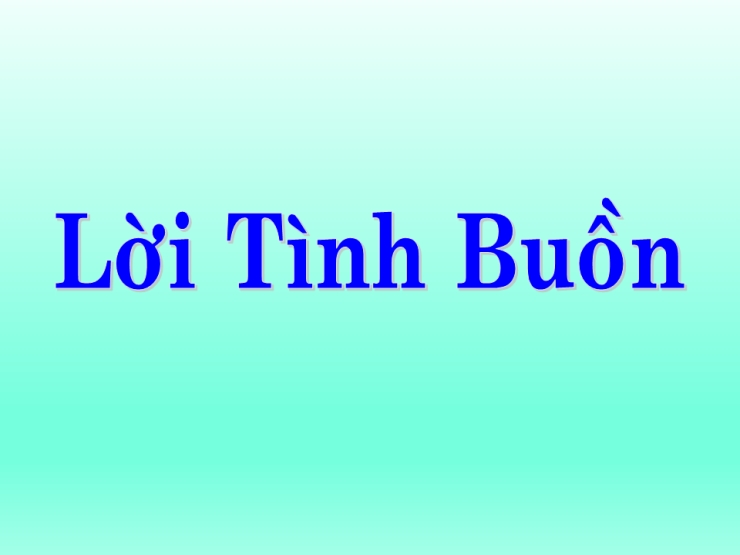 Lời Tình Buồn