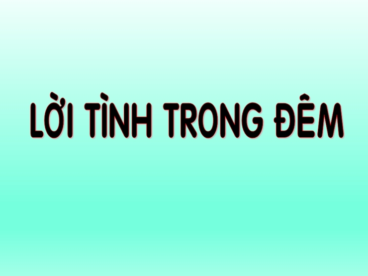 Lời Tình Trong Đêm
