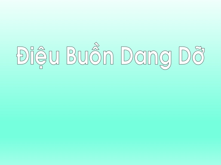 Điệu Buồn Dang Dở