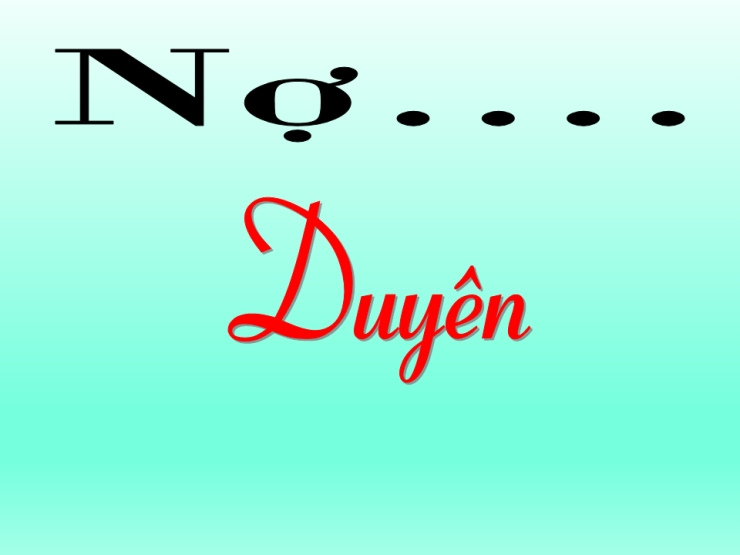 Nợ Duyên