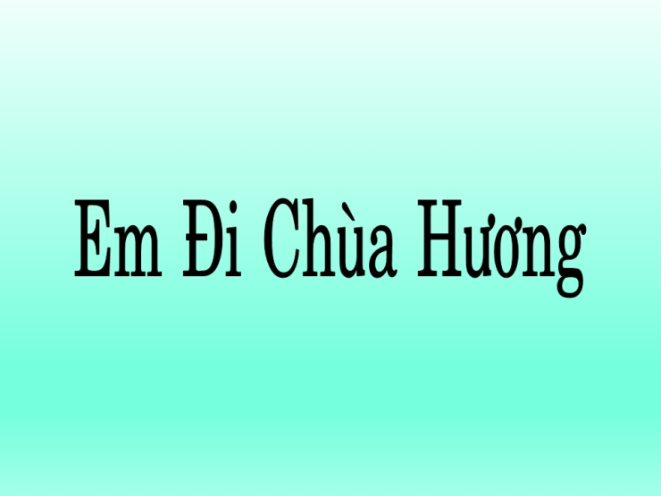 Em Đi Chùa Hương