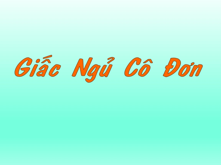 Giấc Ngủ Cô Đơn