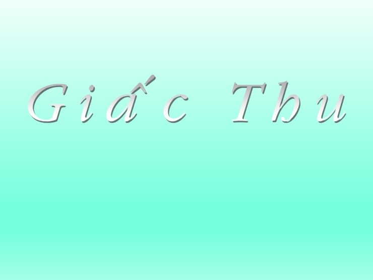 Giấc Thu