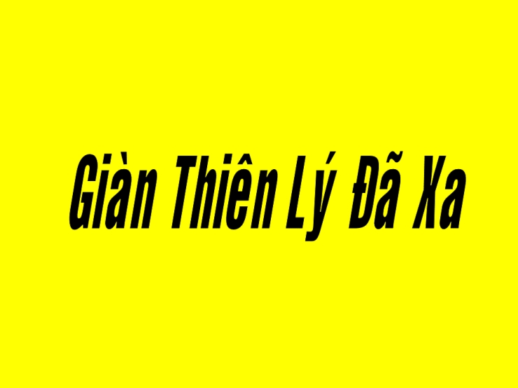 Giàn Thiên Lý Đã Xa