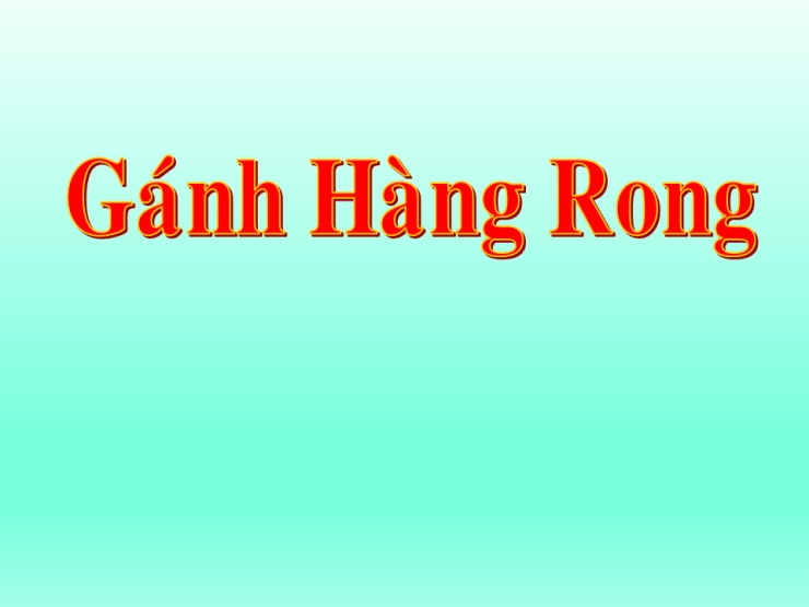 Gánh Hàng Rong