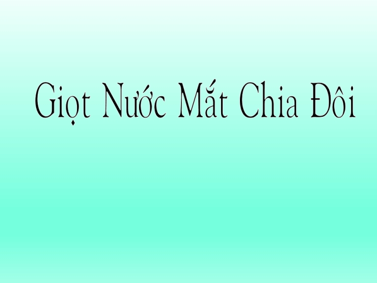 Giọt Nước Mắt Chia Đôi