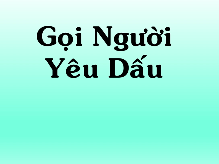 Gọi Người Yêu Dấu