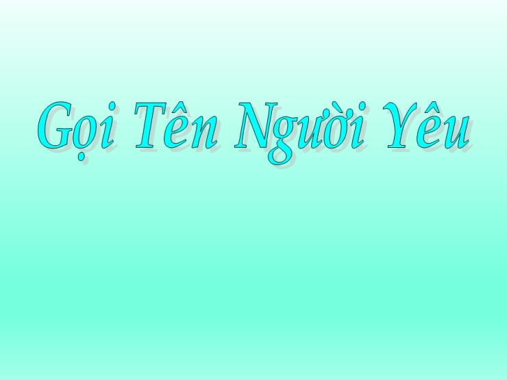Gọi Tên Người Yêu (Aline)